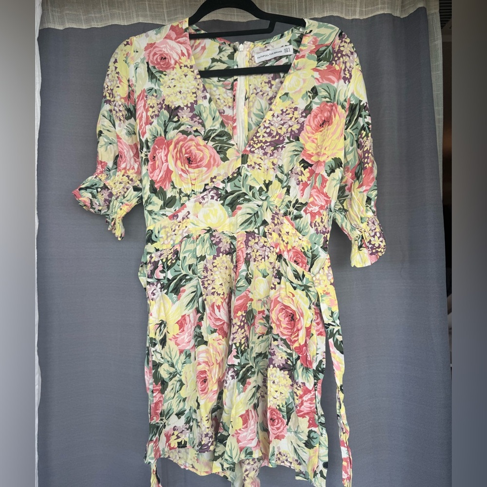 Anthropologie Floral Romper
